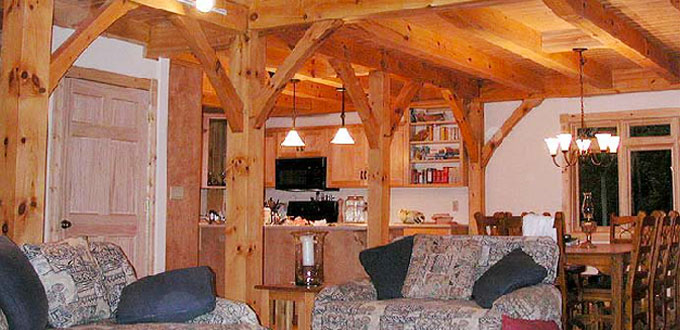 Timber frame house Open Living Spaces Timber frame house Open Living Spaces