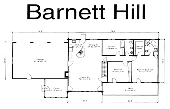 Barnett Hill Log Home floorplan