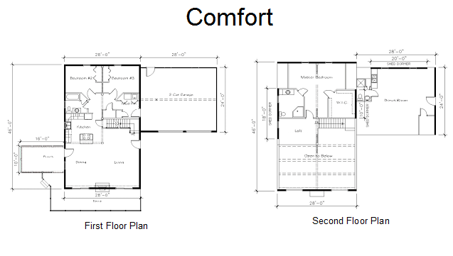 Comfort Log Home Floorplan