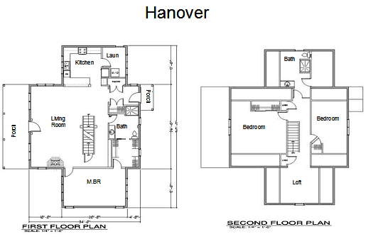 Hanover Timber Frame Post & Beam Home floorplan