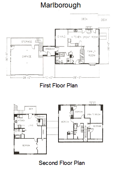Marlborough Timber Frame Post & Beam Home floorplan
