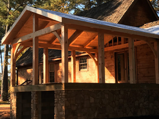 crockett timber frame porch 1