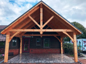 crockett timber frame porch 4