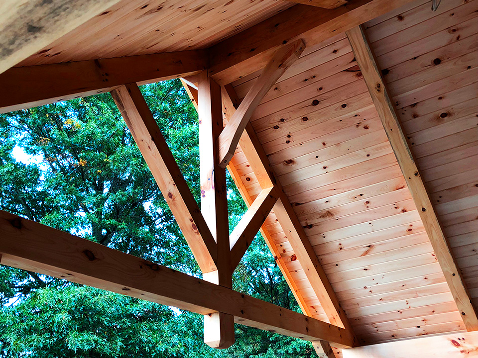 crockett timber frame porch 6