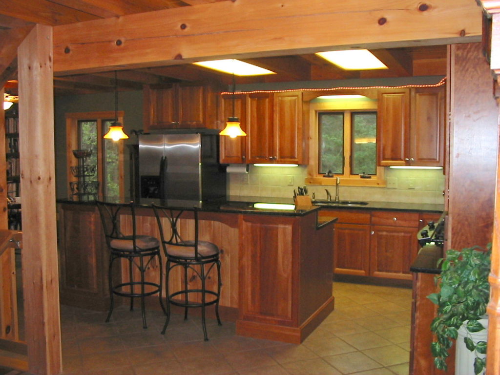 Chesapeake post & beam home kitchen